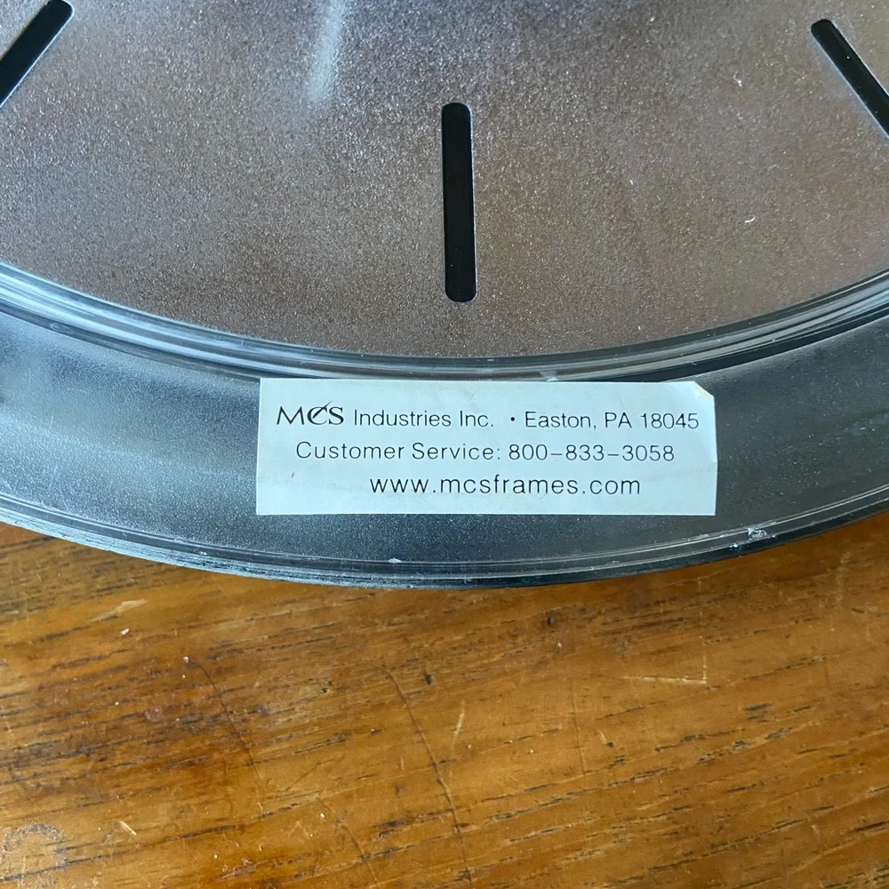 Vintage 1980’s Modern Silver Framed Wall Clock